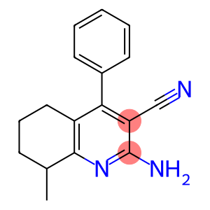 2-AMINO-8-METHYL-4-PHENYL-5,6,7,8-TETRAHYDROQUINOLINE-3-CARBONITRILE