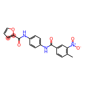 N-[4-({3-nitro-4-methylbenzoyl}amino)phenyl]-2-furamide