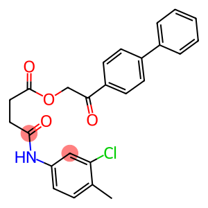 2-[1,1'-biphenyl]-4-yl-2-oxoethyl 4-(3-chloro-4-methylanilino)-4-oxobutanoate