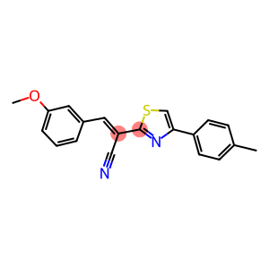 3-(3-methoxyphenyl)-2-[4-(4-methylphenyl)-1,3-thiazol-2-yl]acrylonitrile