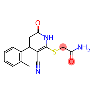 Acetamide, 2-[[3-cyano-1,4,5,6-tetrahydro-4-(2-methylphenyl)-6-oxo-2-pyridinyl]thio]-