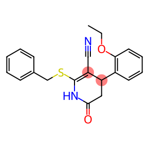 2-(benzylsulfanyl)-4-(2-ethoxyphenyl)-6-oxo-1,4,5,6-tetrahydro-3-pyridinecarbonitrile