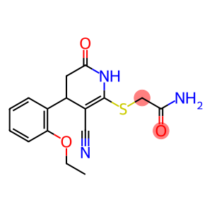 2-((3-cyano-4-(2-ethoxyphenyl)-6-oxo-1,4,5,6-tetrahydropyridin-2-yl)thio)acetamide