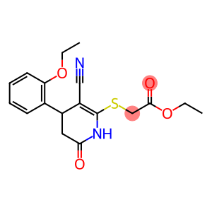 ethyl 2-((3-cyano-4-(2-ethoxyphenyl)-6-oxo-1,4,5,6-tetrahydropyridin-2-yl)thio)acetate