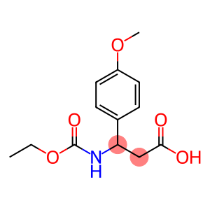 3-乙氧基羰基氨基-3-(4-甲氧基-苯基)-丙酸