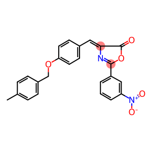 2-{3-nitrophenyl}-4-{4-[(4-methylbenzyl)oxy]benzylidene}-1,3-oxazol-5(4H)-one