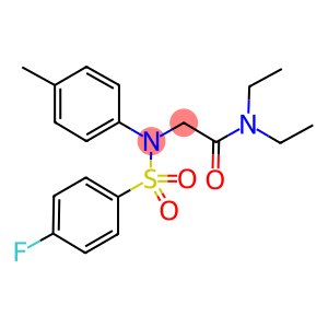 N,N-diethyl-2-[[(4-fluorophenyl)sulfonyl](4-methylphenyl)amino]acetamide