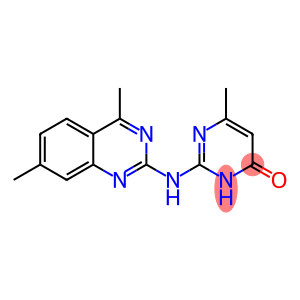 2-[(4,7-dimethyl-2-quinazolinyl)amino]-6-methyl-1H-pyrimidin-4-one