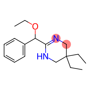 3,4,5,6-Tetrahydro-5,5-diethyl-2-(α-ethoxybenzyl)pyrimidine