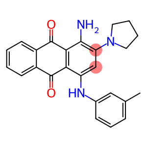 1-amino-2-(1-pyrrolidinyl)-4-(3-toluidino)anthra-9,10-quinone