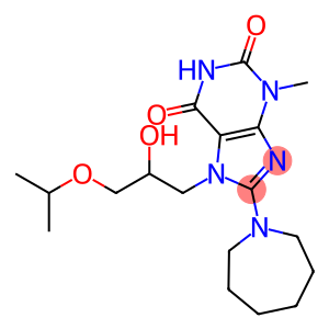 8-(azepan-1-yl)-7-[2-hydroxy-3-(propan-2-yloxy)propyl]-3-methyl-3,7-dihydro-1H-purine-2,6-dione