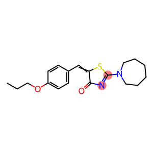 4(5H)-Thiazolone, 2-(hexahydro-1H-azepin-1-yl)-5-[(4-propoxyphenyl)methylene]-