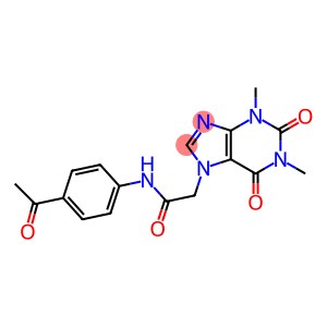 N-(4-ACETYLPHENYL)-2-(1,3-DIMETHYL-2,6-DIOXO-1,2,3,6-TETRAHYDRO-7H-PURIN-7-YL)ACETAMIDE