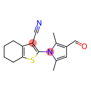 2-(3-formyl-2,5-dimethyl-1H-pyrrol-1-yl)-4,5,6,7-tetrahydro-1-benzothiophene-3-carbonitrile