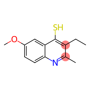 4-Quinolinethiol, 3-ethyl-6-methoxy-2-methyl-