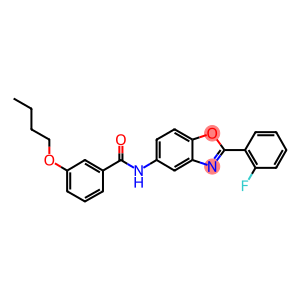 3-butoxy-N-[2-(2-fluorophenyl)-1,3-benzoxazol-5-yl]benzamide