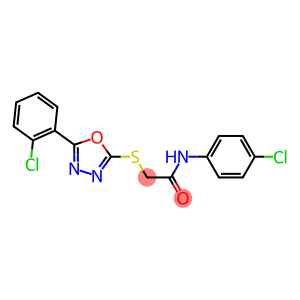 N-(4-chlorophenyl)-2-{[5-(2-chlorophenyl)-1,3,4-oxadiazol-2-yl]sulfanyl}acetamide