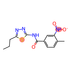 3-nitro-4-methyl-N-(5-propyl-1,3,4-thiadiazol-2-yl)benzamide