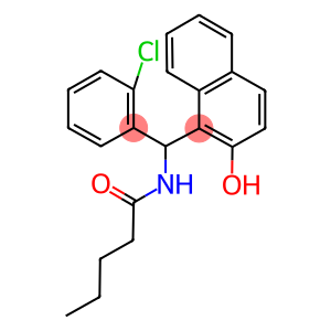 N-[(2-chlorophenyl)(2-hydroxy-1-naphthyl)methyl]pentanamide
