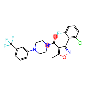 1-{[3-(2-chloro-6-fluorophenyl)-5-methyl-4-isoxazolyl]carbonyl}-4-[3-(trifluoromethyl)phenyl]piperazine