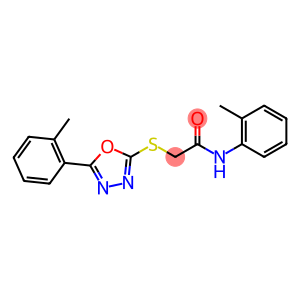 Acetamide, N-(2-methylphenyl)-2-[[5-(2-methylphenyl)-1,3,4-oxadiazol-2-yl]thio]-