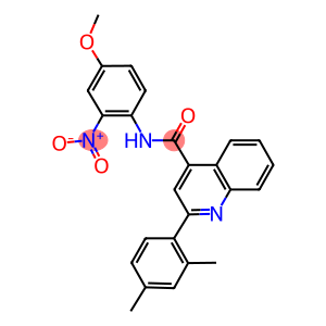 2-(2,4-dimethylphenyl)-N-{2-nitro-4-methoxyphenyl}-4-quinolinecarboxamide