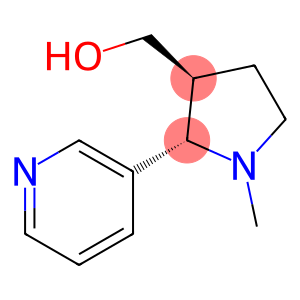 3-Pyrrolidinemethanol, 1-methyl-2-(3-pyridinyl)-, (2S,3S)-