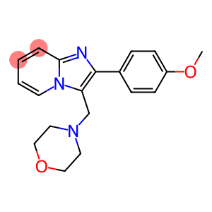 Imidazo[1,2-a]pyridine, 2-(4-methoxyphenyl)-3-(4-morpholinylmethyl)-