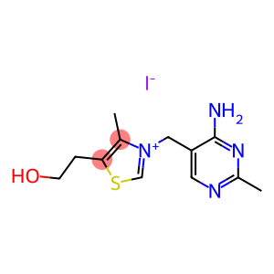 3-[(4-amino-2-methylpyrimidin-5-yl)methyl]-5-(2-hydroxyethyl)-4-methylthiazolium iodide
