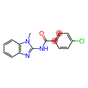 4-chloro-N-(1-methyl-1H-benzimidazol-2-yl)benzamide