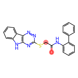 N-[1,1'-biphenyl]-2-yl-2-(5H-[1,2,4]triazino[5,6-b]indol-3-ylsulfanyl)acetamide