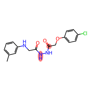 2-(4-chlorophenoxy)-N'-(3-toluidinoacetyl)acetohydrazide