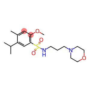 5-isopropyl-2-methoxy-4-methyl-N-(3-morpholinopropyl)benzenesulfonamide