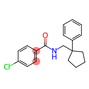 4-chloro-N-[(1-phenylcyclopentyl)methyl]benzamide