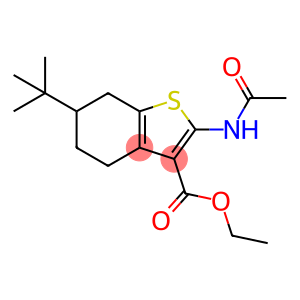 ethyl 2-(acetylamino)-6-tert-butyl-4,5,6,7-tetrahydro-1-benzothiophene-3-carboxylate