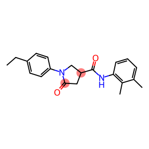 N-(2,3-dimethylphenyl)-1-(4-ethylphenyl)-5-oxo-3-pyrrolidinecarboxamide