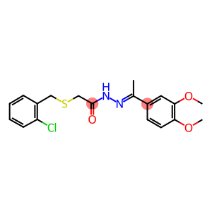 2-[(2-chlorobenzyl)sulfanyl]-N'-[1-(3,4-dimethoxyphenyl)ethylidene]acetohydrazide