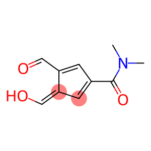 1,4-Cyclopentadiene-1-carboxamide,  4-formyl-3-(hydroxymethylene)-N,N-dimethyl-  (8CI)