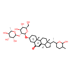 3β-[[2-O-(6-Deoxy-α-L-mannopyranosyl)-β-D-glucopyranosyl]oxy]-22,26-epoxy-26-hydroxy-5α-cholest-7-en-6-one