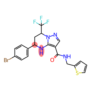5-(4-bromophenyl)-N-(2-thienylmethyl)-7-(trifluoromethyl)-4,5,6,7-tetrahydropyrazolo[1,5-a]pyrimidine-3-carboxamide