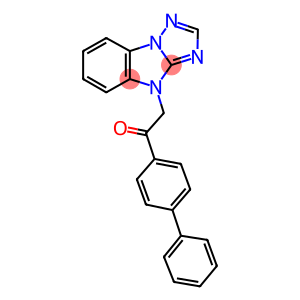 1-(1,1'-BIPHENYL-4-YL)-2-(4H-[1,2,4]TRIAZOLO[1,5-A]BENZIMIDAZOL-4-YL)ETHANONE