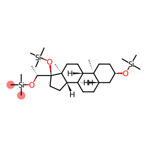 Silane, (5α-pregnane-3α,17,20β-triyltrioxy)tris[trimethyl- (8CI)