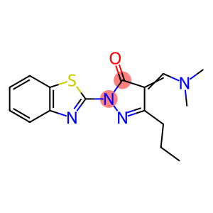 2-(1,3-benzothiazol-2-yl)-4-[(dimethylamino)methylene]-5-propyl-2,4-dihydro-3H-pyrazol-3-one