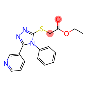 ethyl 2-((4-phenyl-5-(pyridin-3-yl)-4H-1,2,4-triazol-3-yl)thio)acetate