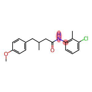 N-(3-chloro-2-methylphenyl)-4-(4-methoxyphenyl)-3-methylbutanamide