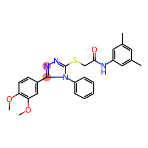 2-{[5-(3,4-dimethoxyphenyl)-4-phenyl-4H-1,2,4-triazol-3-yl]sulfanyl}-N-(3,5-dimethylphenyl)acetamide