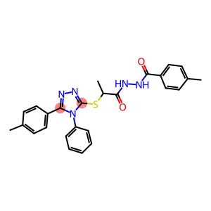 N'-(4-methylbenzoyl)-2-{[5-(4-methylphenyl)-4-phenyl-4H-1,2,4-triazol-3-yl]sulfanyl}propanohydrazide