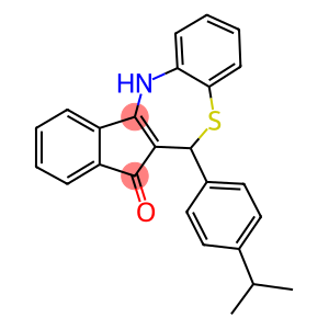 6-(4-isopropylphenyl)-6,12-dihydro-7H-indeno[2,1-c][1,5]benzothiazepin-7-one