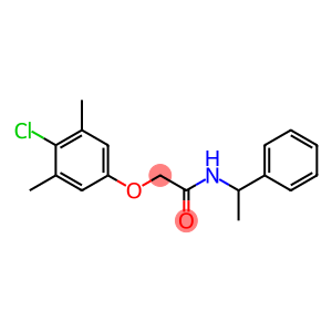 2-(4-chloro-3,5-dimethylphenoxy)-N-(1-phenylethyl)acetamide