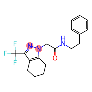 N-(2-phenylethyl)-2-[3-(trifluoromethyl)-4,5,6,7-tetrahydro-1H-indazol-1-yl]acetamide